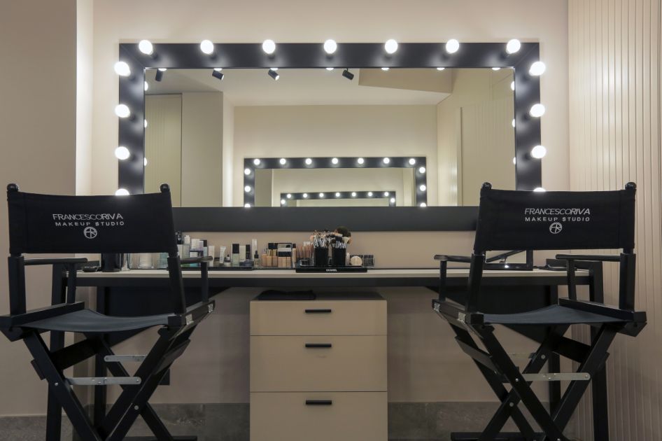 postazione make-up studio Francesco Riva